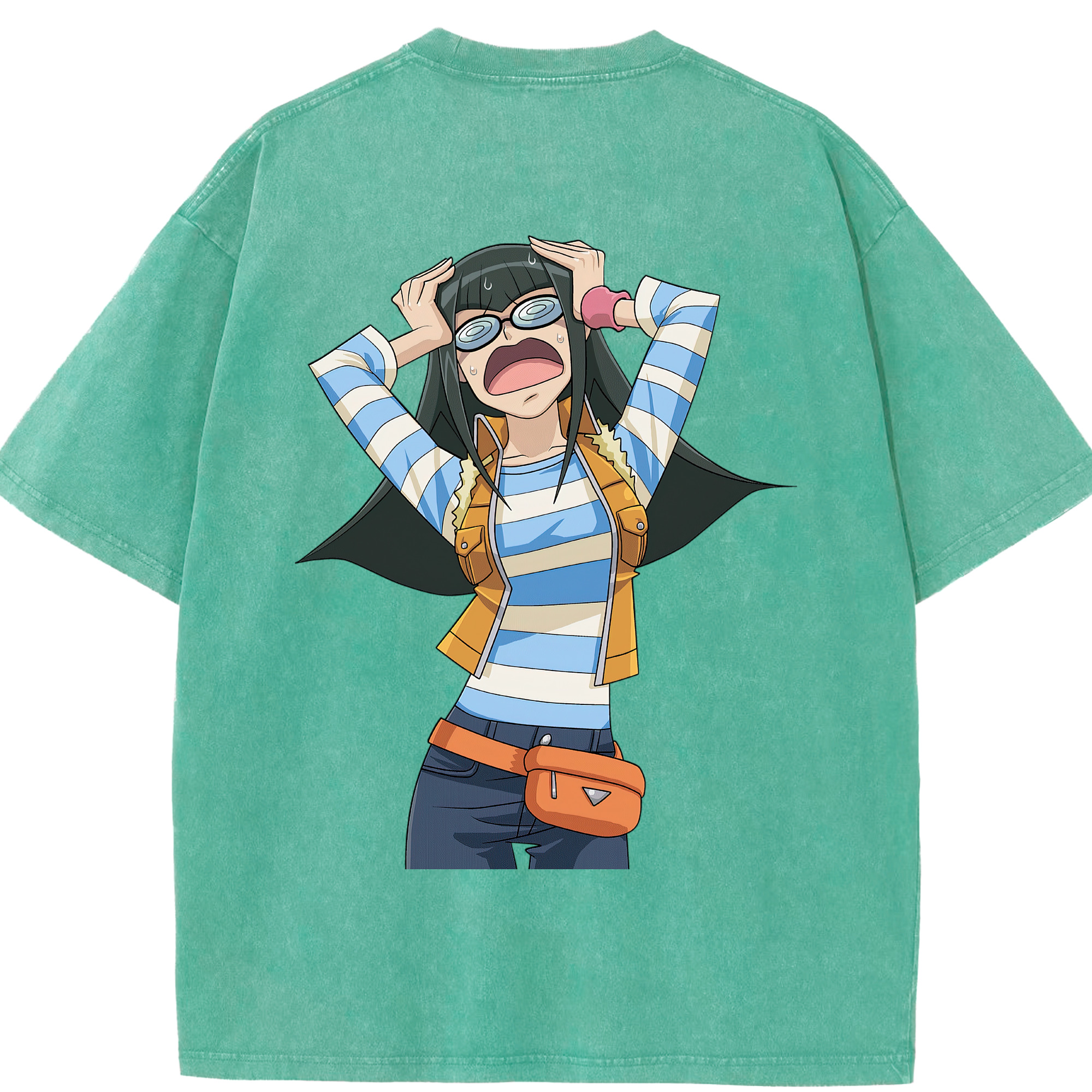 （画像用） 遊☆戯☆王 Yu-Gi-Oh! 綿100% ヴィンテージ風 半袖Tシャツ（背面プリント）